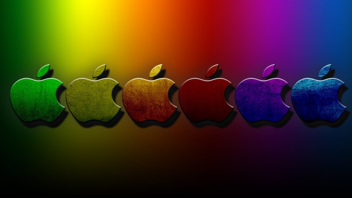 رنگین کمان-سیب-اپل